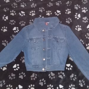 A jean jacket very cute